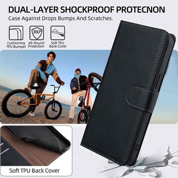 Samsung Galaxy S22 Ultra Cover / Magnetisk Cover 2 i 1 - Vælg Farve! Sort