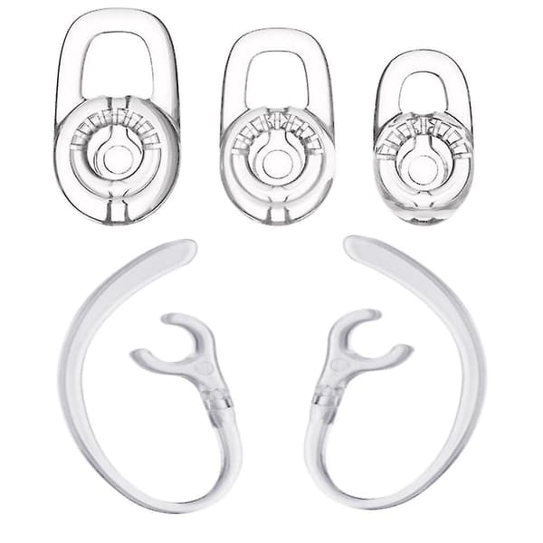 10x silikone ørepropper med 360 graders roterende ørekrog til Plantronics M70