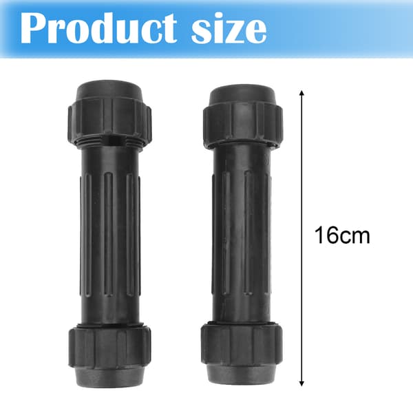 Oar Connectors Replacement Screw Joint Plastic Connectors For Kayak Paddle With Thickened Design And Easy-To-Assemble Features