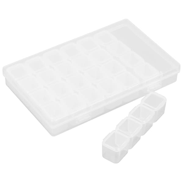 28 Grid Diamond Painting Beads Organizer DIY Storage Box