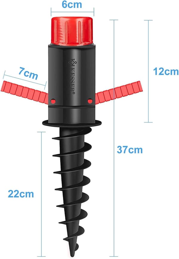 Portable Beach Umbrella Anchor, Solid and Sturdy Outdoor Umbrella Stand for Universal Compatibility, Versatile Outdoor Use on Various Surfaces