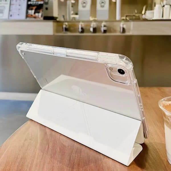 För iPad Air 5 Air 6 A16 11:e M3 iPad Pro 11 12.9 13 10:e generationen 10.5 10.2 9:e 8:e 6:e 5:e 9.7 \" Mini 7 6 Smartfodral med pennhållare Ros