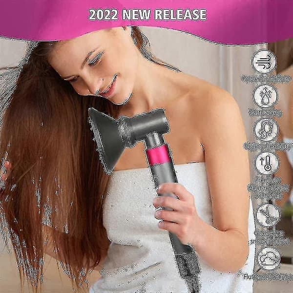 Diffuser og adapter for Styler, forvandle din Styler til en hårføner på sekunder