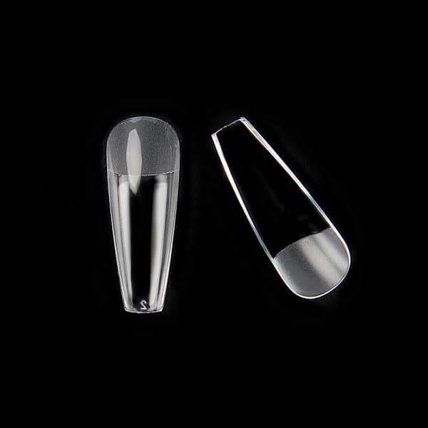 500 Pcs Clear Nail Tips, Soft Gel Full Cover Nail Tips for