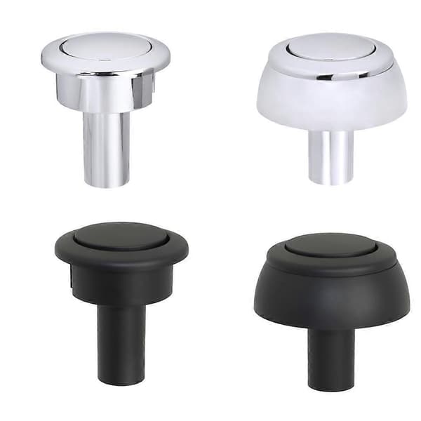 ABS Toilet Flush Button, Replacement Flush Button for Siamp Storm 33A, Dual Flush Mechanism, Chrome Plated, 48mm/58mm