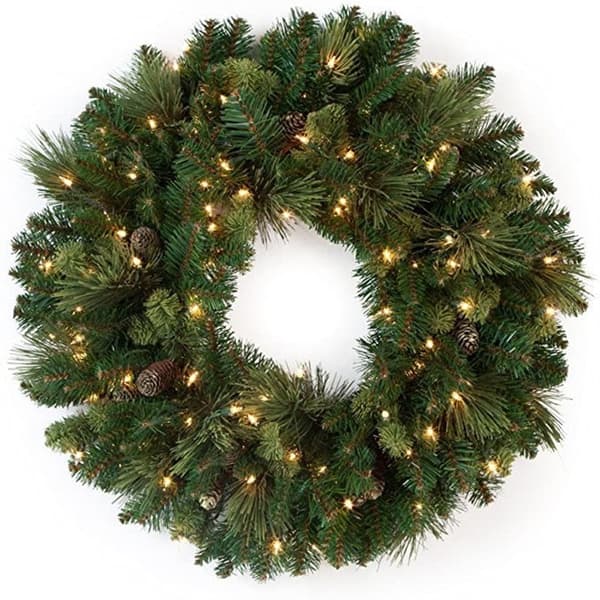 Joulukranssi oviripustusrotti – alkuperäinen väri 30 cm~20 valoa