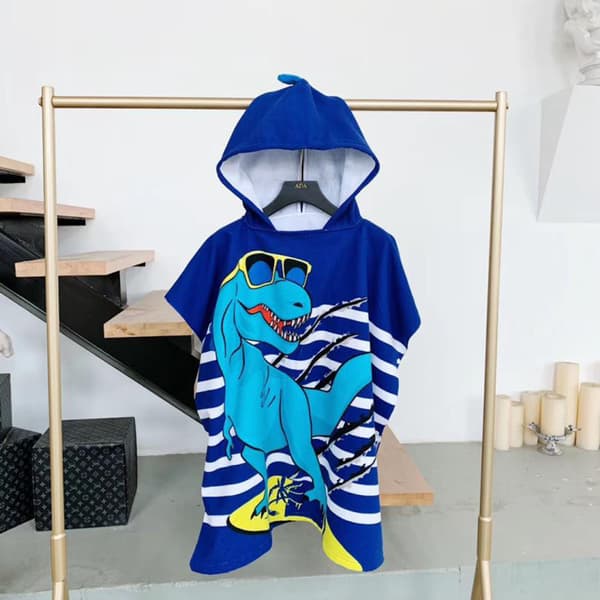 Badehåndkle barn badehåndkle, utsøkt mønster badekåpe badeponcho badeponcho barn gutter jenter søt hettehåndkle for barn gutter jenter