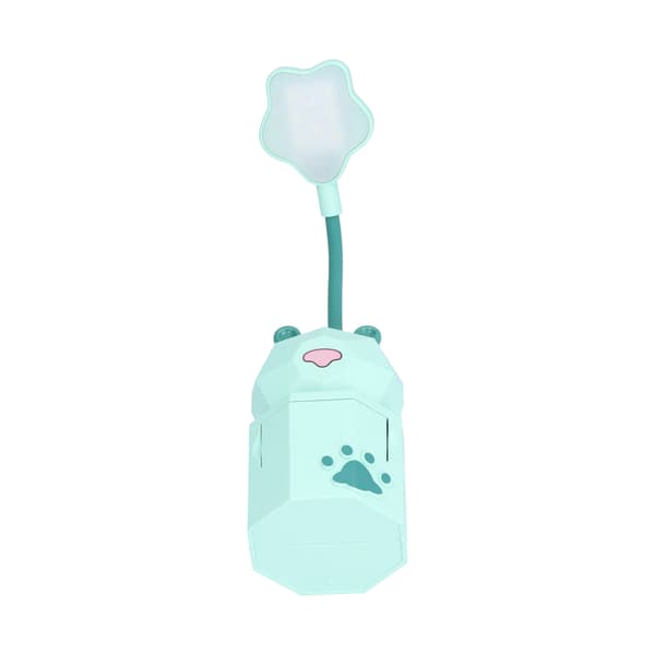 LED Desk Lamp Cartoon Desk Lamp USB Charging Warm White Light Easy to Use Student Dormitory Reading Lamp Night Light Green