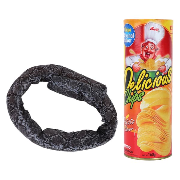 Magic Potato Chip Snake Toy Funny Prank Props Party Decoration