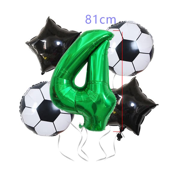 Fodbold Aluminiumfolieballon-Nummer 4