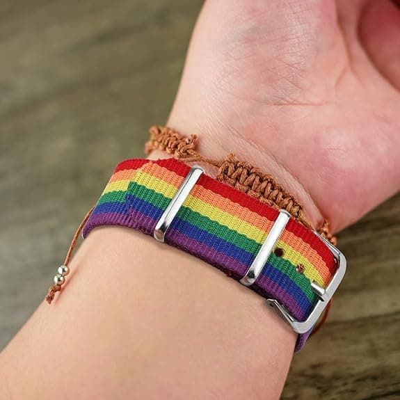 10 stk Pride Armbånd, Pride Fejring, Regnbuearmbånd, Justerbart Venskabsarmbånd, Pride Måned Tilbehør