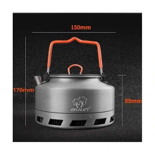 Utendørs campinggryte kaffe tekjele ultralett campingutstyr 150x89mm 1l