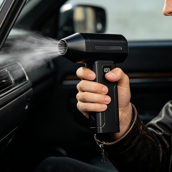 Cordless Electric Blower, Rechargeable Air Duster, Handheld Cleaning Tool with Modes, High-Speed Suction Fan, Accessories for Computer, Home, [DB]