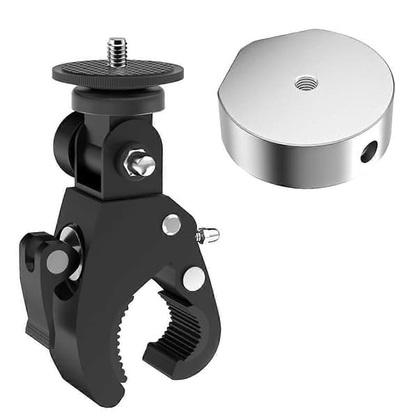 Compatible with Starlink Mini Mount, Adjustable Angle Clamp for RV Ladders, Yacht Rails, and Roofs