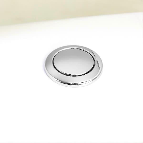 ABS Toilet Flush Button, Replacement Flush Button for Siamp Storm 33A, Dual Flush Mechanism, Chrome Plated, 48mm/58mm