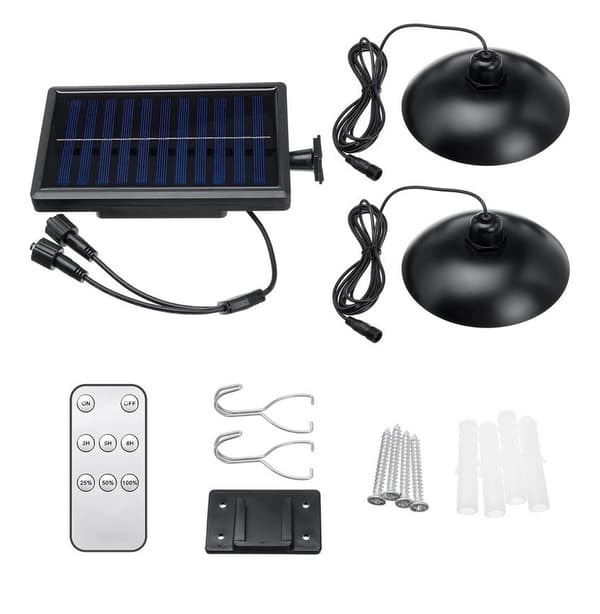 Solar Lights Outdoor - Double Head, 50W, 5.5V, 1 pc