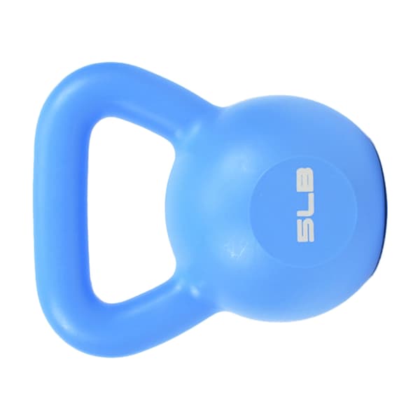 Blue 5LB PE Kettlebell for Men Women Strength Training Functional Fitness Plyometrics