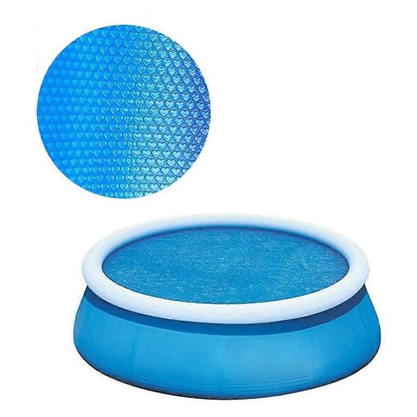 Durable UV-Resistant PE Pool Cover, 94.5 inches, Keeps Pool Clean, Blocks Debris, Compatible with Round Inflatable Pools