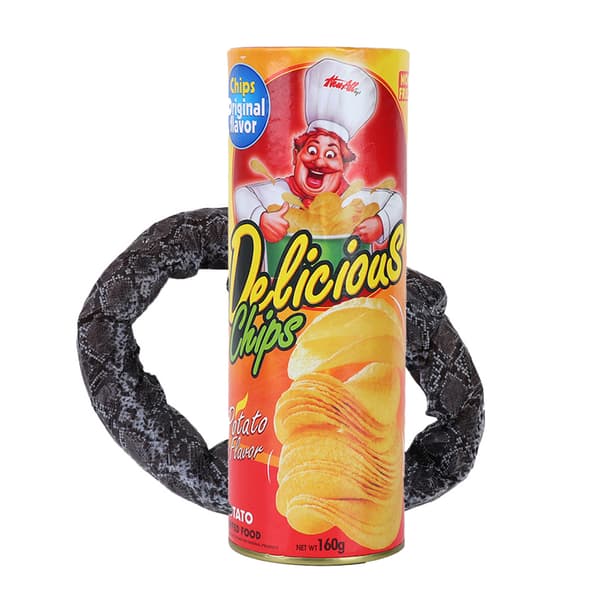 Magic Potato Chip Snake Toy Funny Prank Props Party Decoration