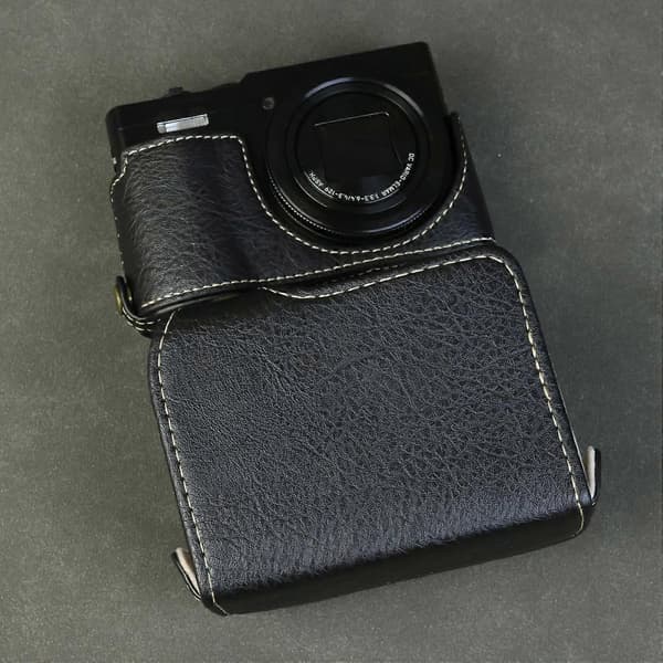 For Panasonic Lumix DMC-ZS99 DMC-TZ99 Camera Case Buffalo Texture PU Leather Protective Cover with S