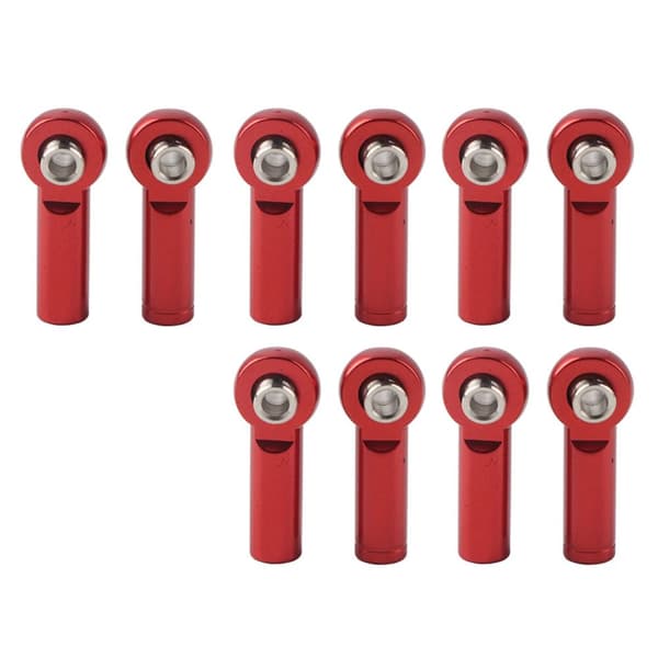 10 stk M4 gjenget endeledd i legering for 1/10 modell RC-bil