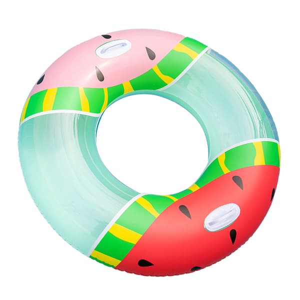 Watermelon Pool Float, Fruit Pattern Design Inflatable Swim Ring, Eco-Friendly Thickened PVC With Double Handles For Adult Summer Play