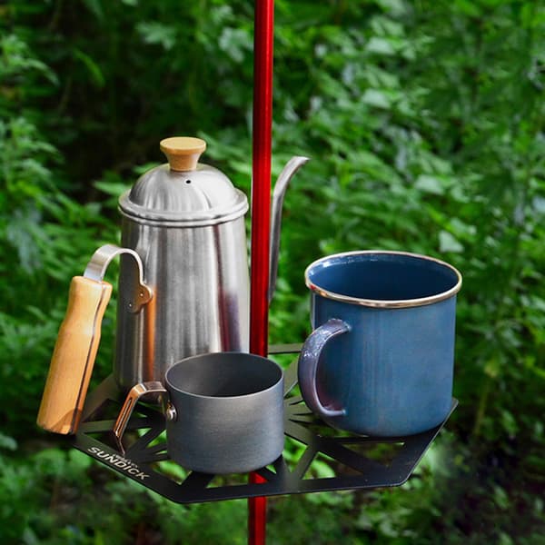 Lightweight Portable Stainless Steel Lighting Pole with Adjustable Lamp Holder - Camping Accessories