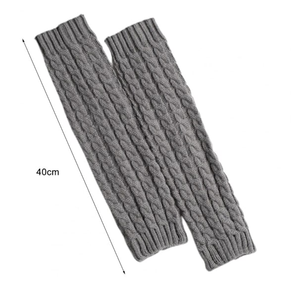 Varma Stickade Benvärmare 1 par Grey