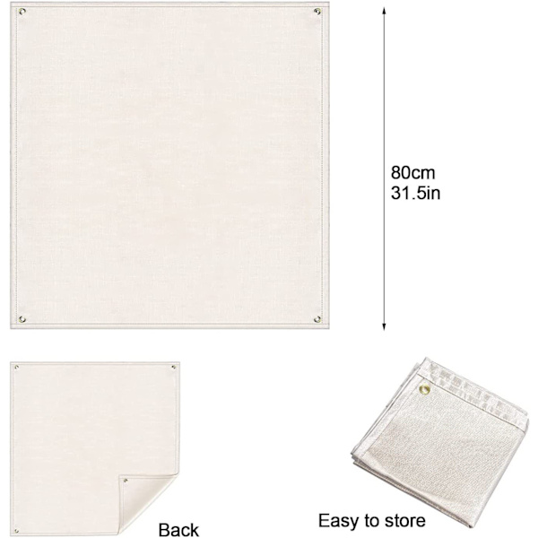 Outdoor camping accessories, fireproof buffer blankets, fireproof protective mats, fiberglass 80*80cm