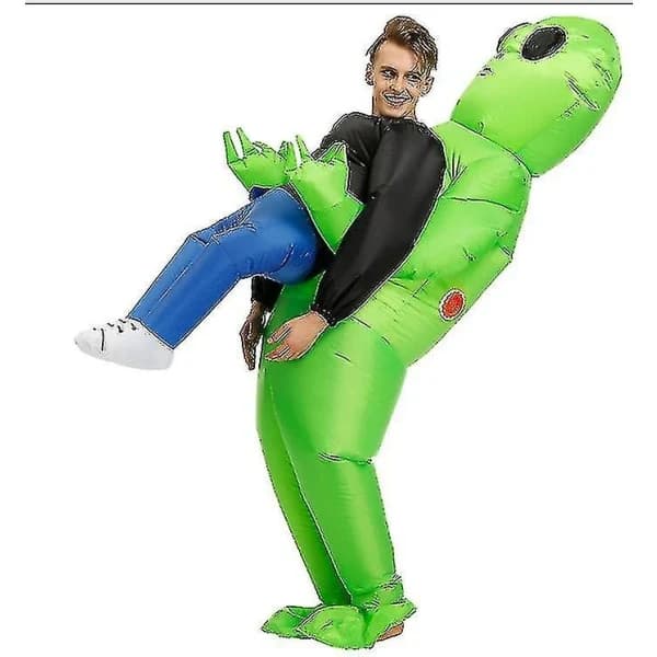 Alien Uppblåsbar Kostym, Rolig Halloween-kostym för Vuxna & Barn