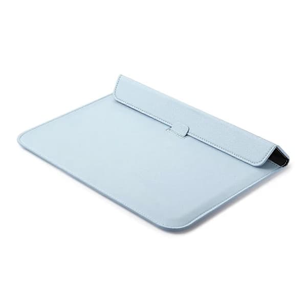 Envelope Style PU Leather Laptop Bag Case for MacBook Air 13.3-inch/iPad Pro 12.9 - Sky Blue
