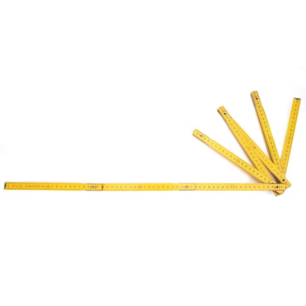 Portable Folding Ruler, 2 Meter/6.6 Foot, Versatile Carpenter's Tool
