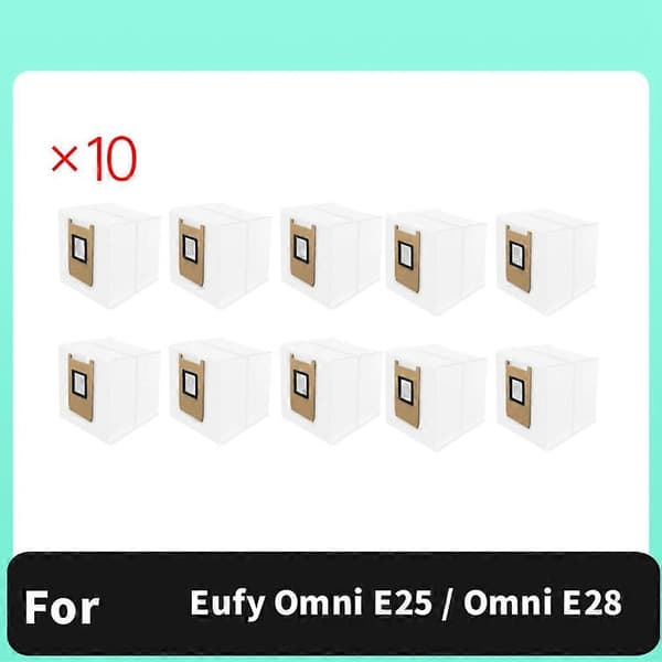10 stk. Støvsugerposer til Eufy Omni E25 / Omni E28 Støvsuger Tilbehør Støvsugerpose Reservedele