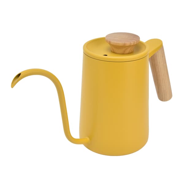 Rostfri Gooseneck Vattenkokare 600ml Gul Dropp Kaffe Te Bryggare Lång Pip