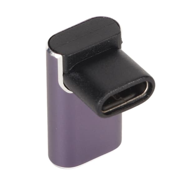 USB C suorakulmainen sovitin tukee PD 240W pikalatausta 40Gbps 8K 60Hz projektionäyttöä LED-valolla Thunderbolt 3 4:lle