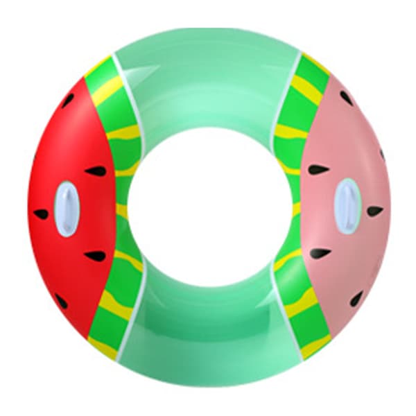 Watermelon Pool Float, Fruit Pattern Design Inflatable Swim Ring, Eco-Friendly Thickened PVC With Double Handles For Adult Summer Play
