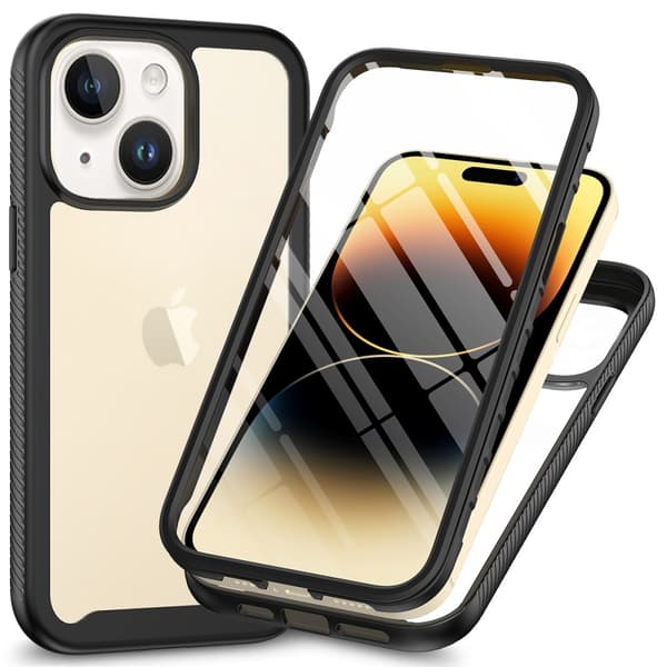 360 Full Cover Edge Case iPhone 15 Svart[GPA]