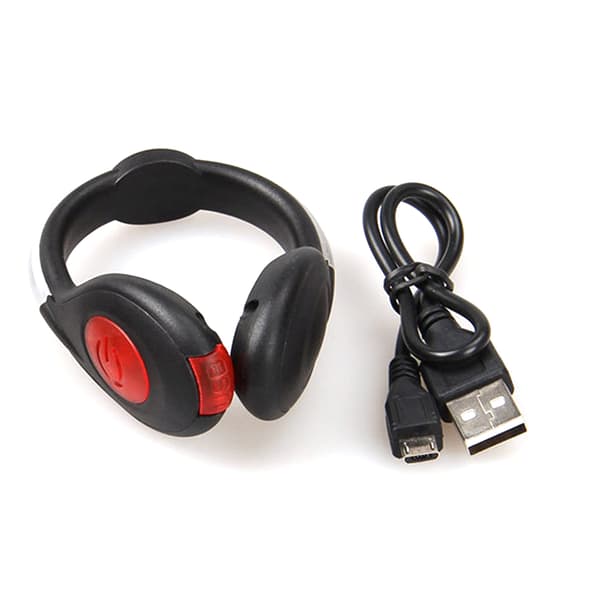 LED Skoklemmer Lys USB Oppladbare Sikkerhetslys for Løping Jogging Turgåing Sykling 2 stk