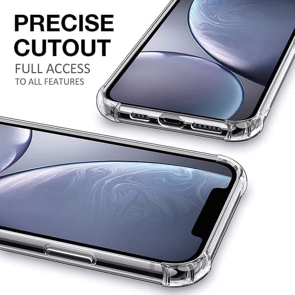 Compatible with iPhone 15 Case Shockproof Wallet Case for iPhone 15 Case with Protective Phone Case Rubber Bumper for iPhone 15 Clear