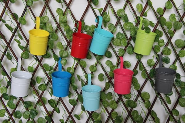 Flower Pot, Small Tin Bucket, Balcony Pot, Decorative Small Pot