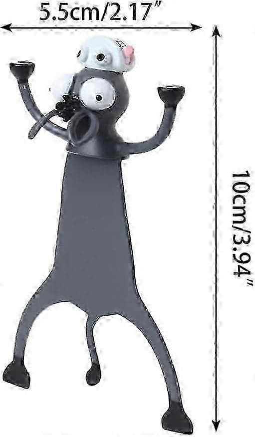 Safe Material Bookmarks, Practical and Portable, Lovely 3D Design, Easy to Carry and Use, Perfect as a Gift, Small Size z