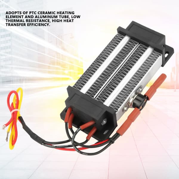 PTC Keramisk Varmeblæser - 110V, 300W, Isoleret Varmeelement