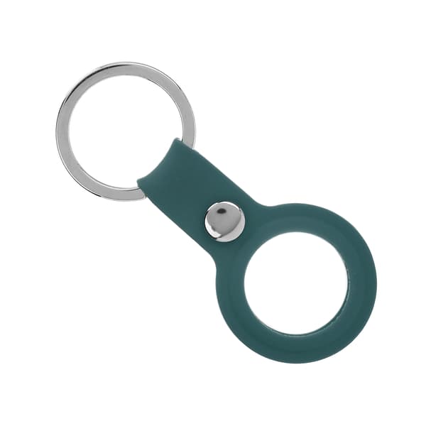 Anti-Lost Silicone Keychain Locator Sleeve Shell Protective Case for IOS (Dark Green)
