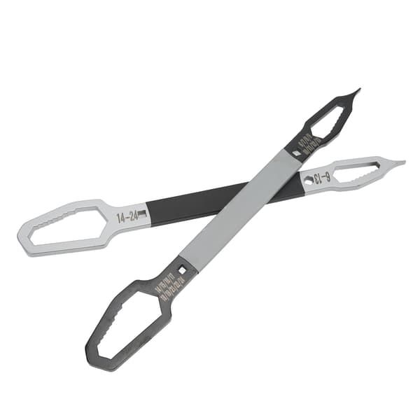 2 Pcs. Wrench 6-24mm Double-Ended Self-Tightening Multifunctional Hand Tool Set for Repair