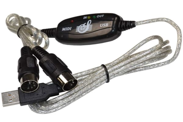 USB IN-OUT MIDI-kaapelimuunnin PC:lle musiikkikosketinsovitin