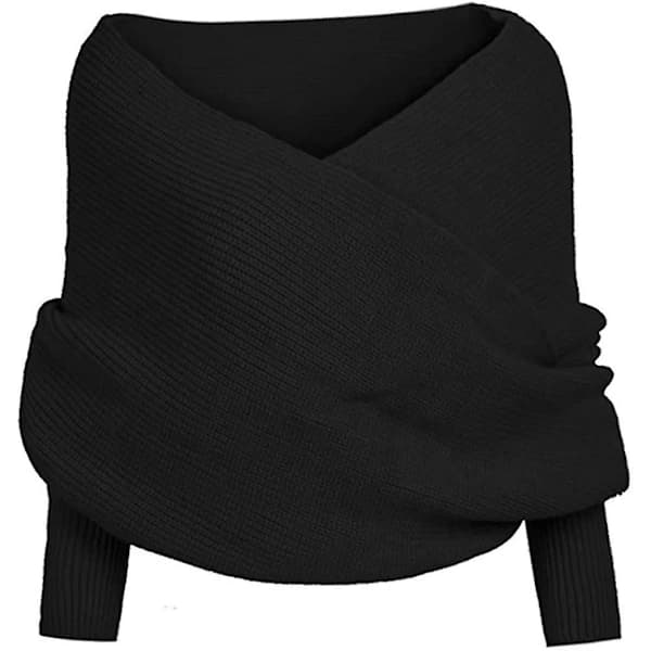 Multifunktionelle tørklæder, damesjal, kappe, vintermode, unisex, varm