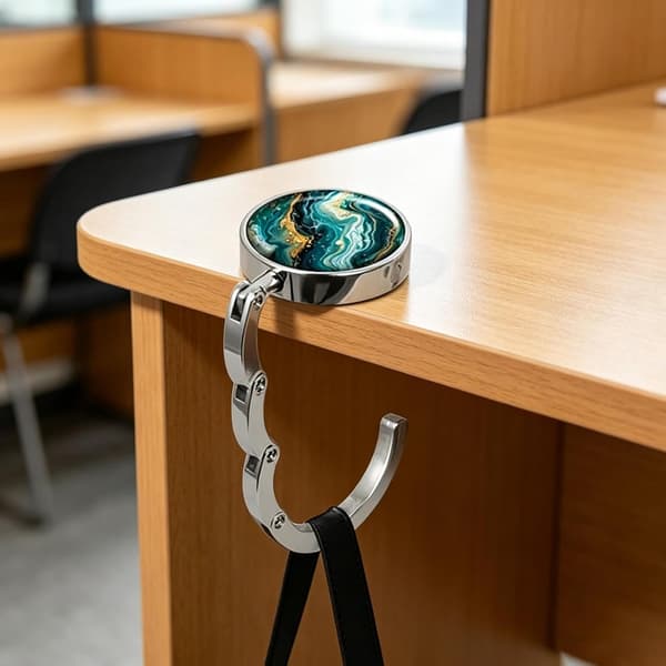 Wallet Hook - Foldable Storage Holder for Office Handbag | Portable and Non-Slip Bag Hook (DB)