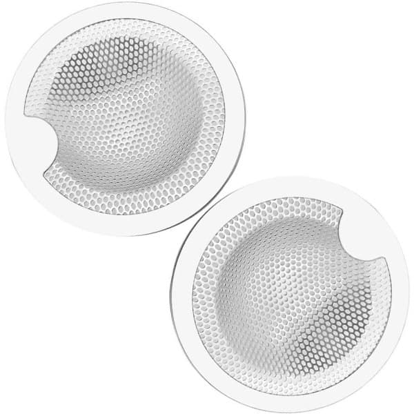 Rustfritt Stål Avløpssil Dusjhårssil Badekar Hårfanger 2 Stykker (10cm)
