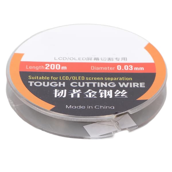 200M Phone LCD Screen Cutting Line High Hardness Steel Phone LCD Screen Separation Wire 0.03mm
