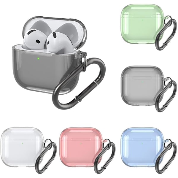 Suitable for Apple AirPods4 Headphone Case New Bluetooth Protective Case Simple. Black